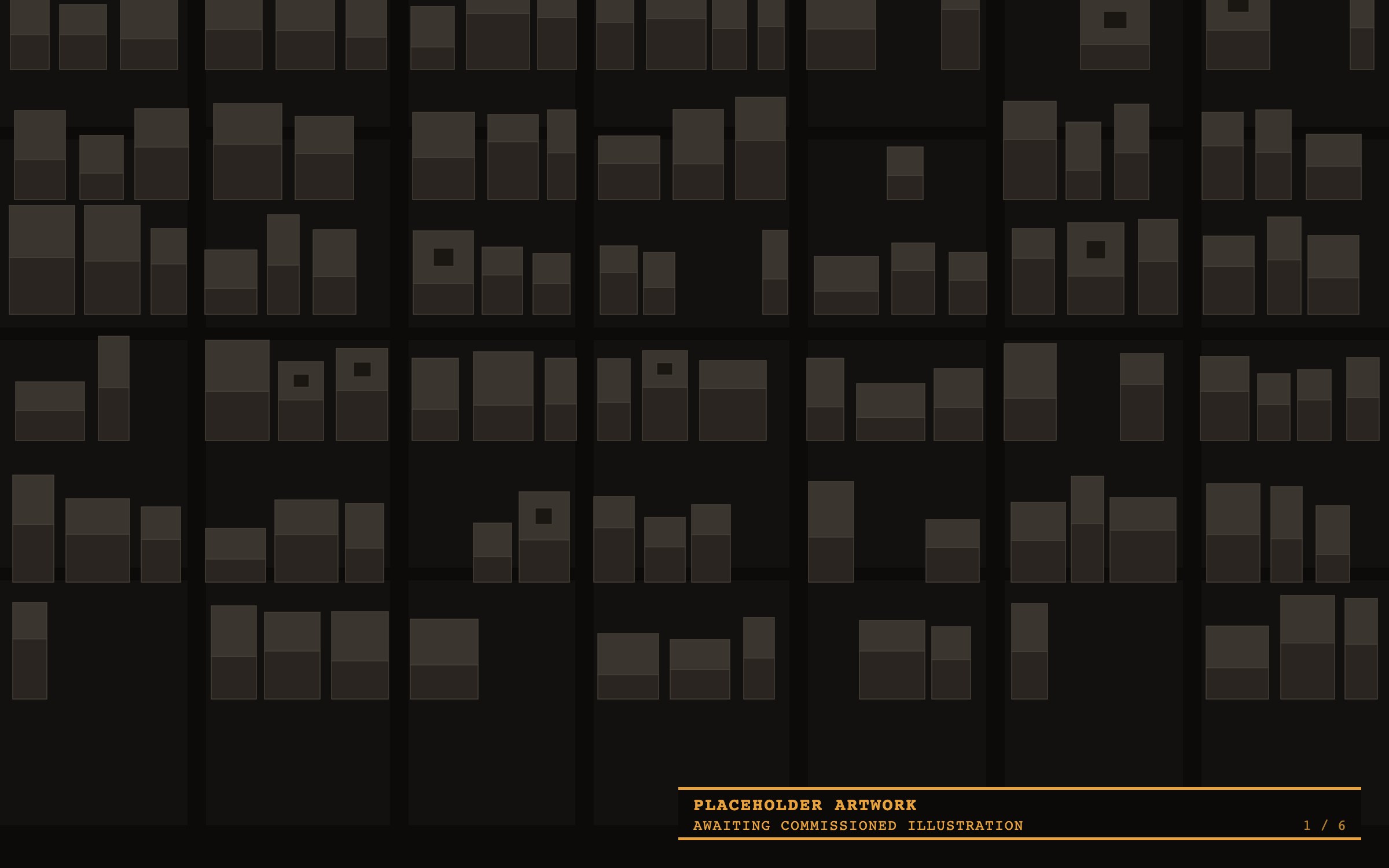 Diagrammatic aerial of the Old City, tile 1 of 6: the street grid and courtyard houses of the dense fabric, drawn as flat extruded blocks.